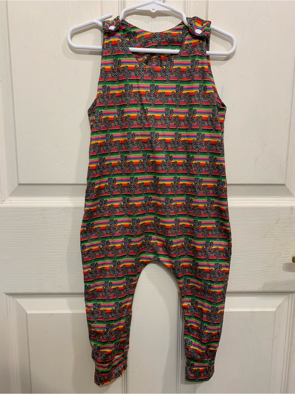 Baby Girl Cheetah Cactus Serape Striped Boutique Romper Jumpsuit.         3947